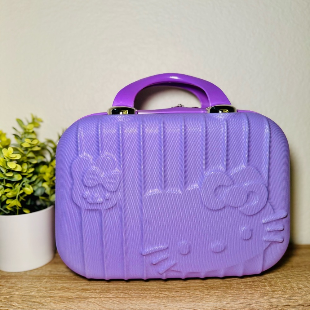 Sanrio Hello Kitty Cosmetic Case - Durable ABS Travel Toolbox, Laptop Bag, Suitc